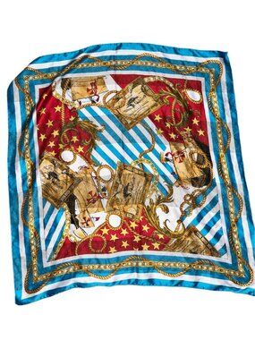 Nautical Fashion Unbranded Light Blue Scarf